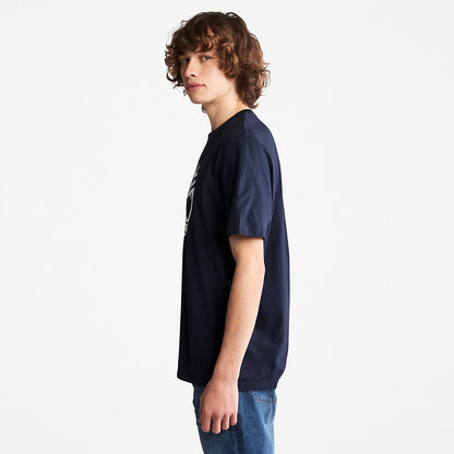 Mens Timberland Kennebec River Tree Logo T-shirt for Men in Navy