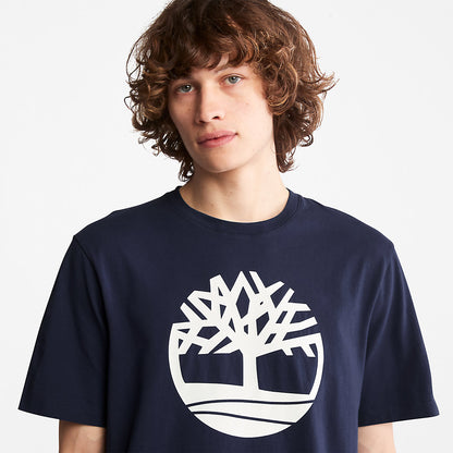 Mens Timberland Kennebec River Tree Logo T-shirt for Men in Navy