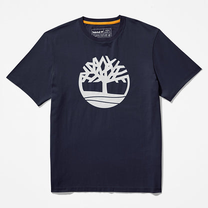 Mens Timberland Kennebec River Tree Logo T-shirt for Men in Navy