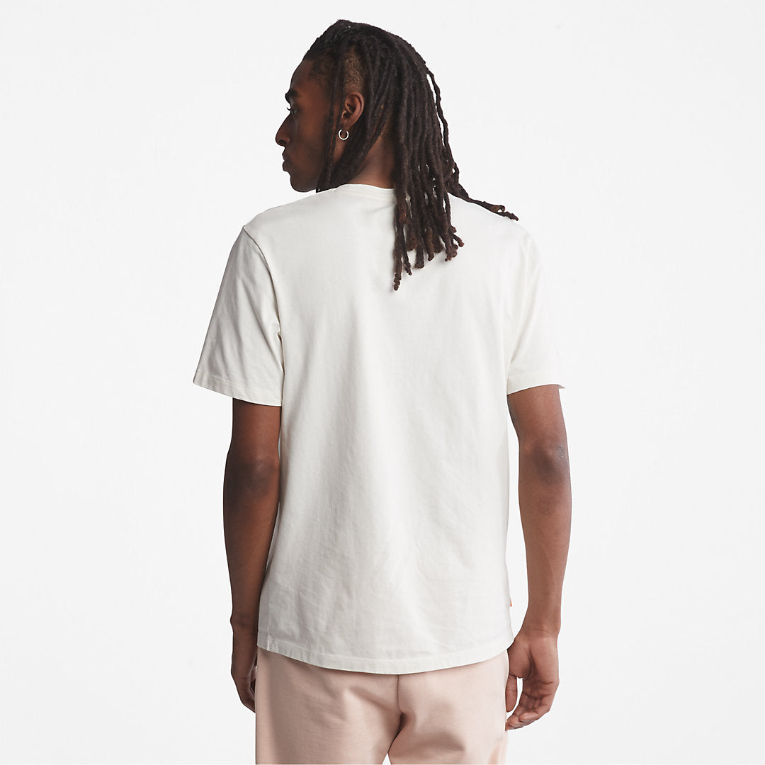 Mens Timberland Kennebec River Tree-Logo T-Shirt for Men in White
