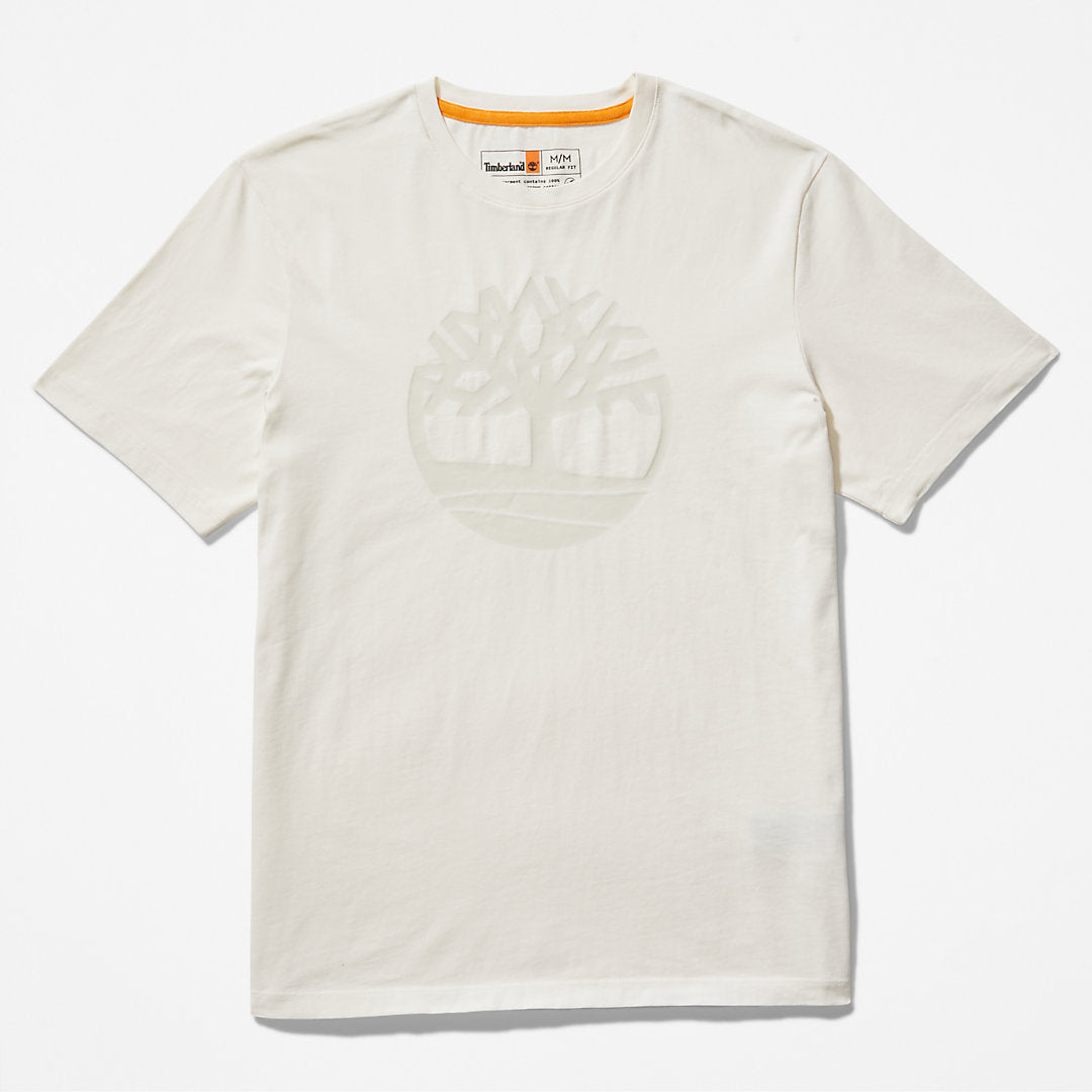 Mens Timberland Kennebec River Tree-Logo T-Shirt for Men in White