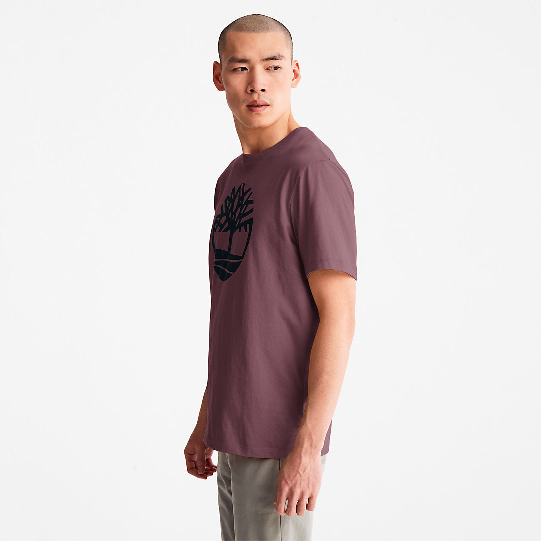 Mens Timberland Kennebec River Tree-Logo T-Shirt for Men in Purple