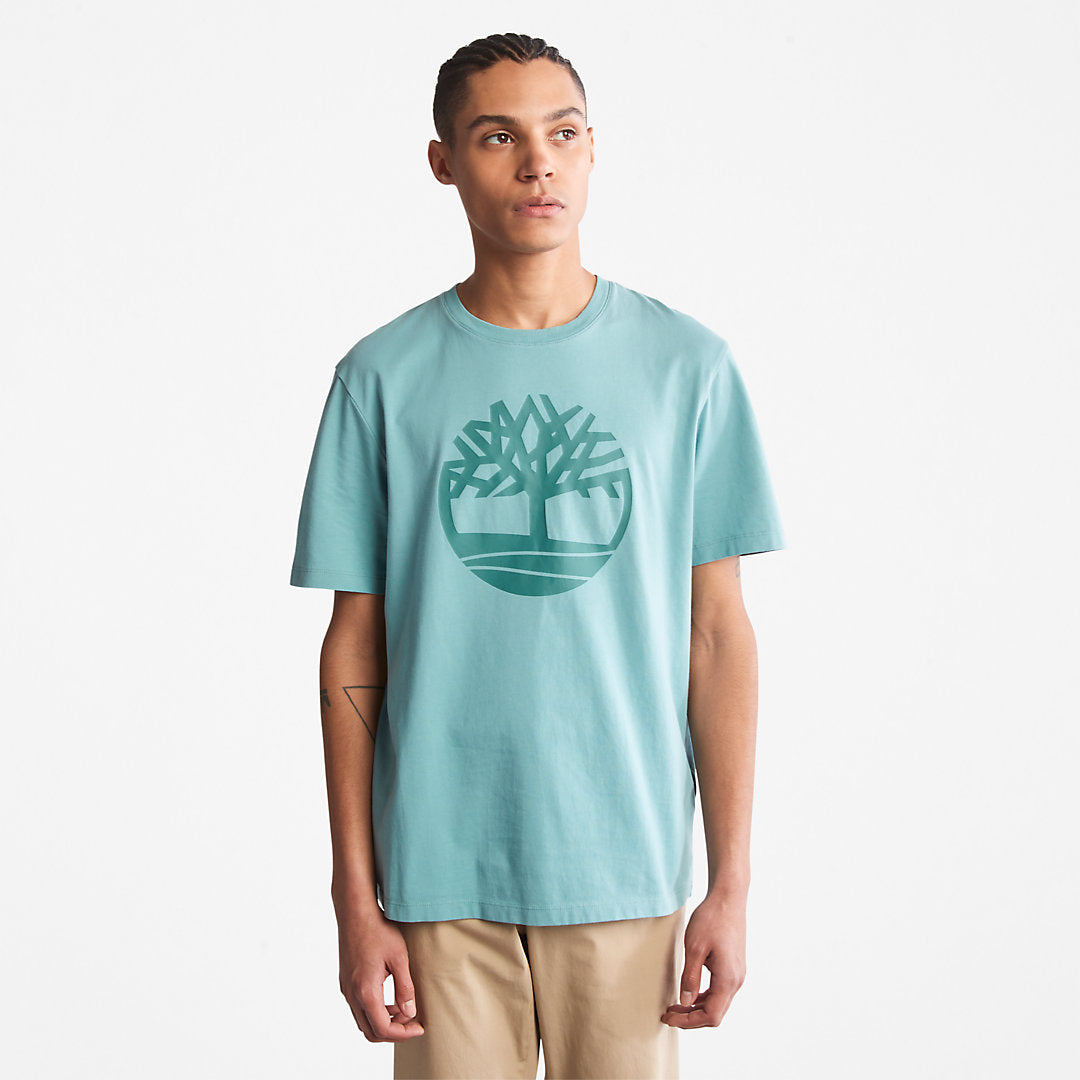Mens Timberland Kennebec River Tree-Logo T-Shirt for Men in Blue