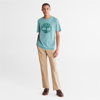 Mens Timberland Kennebec River Tree-Logo T-Shirt for Men in Blue