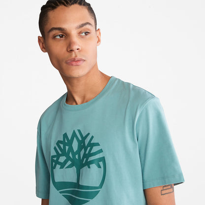 Mens Timberland Kennebec River Tree-Logo T-Shirt for Men in Blue