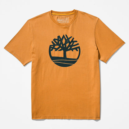 Mens Timberland Kennebec River Tree Logo T-shirt for Men in Yellow