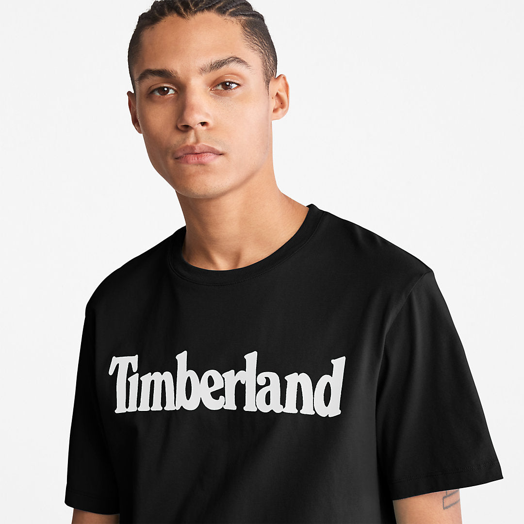 Mens Timberland Kennebec River Logo T-Shirt for Men in Black
