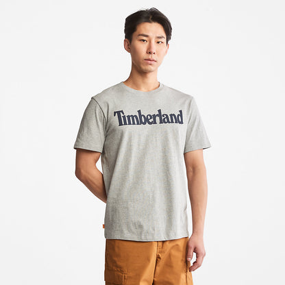 Mens Timberland Kennebec River Logo T-Shirt for Men in Grey