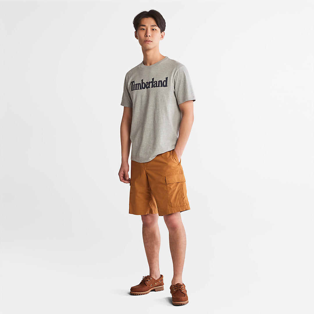 Mens Timberland Kennebec River Logo T-Shirt for Men in Grey