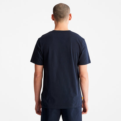 Mens Timberland Kennebec River Logo T-Shirt for Men in Navy