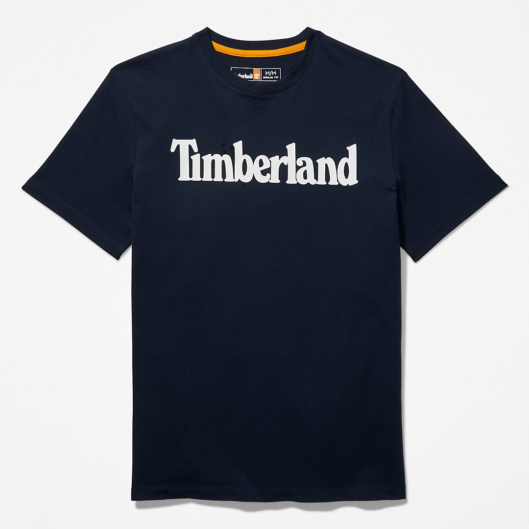Mens Timberland Kennebec River Logo T-Shirt for Men in Navy
