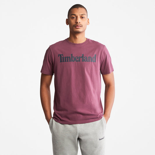 Mens Timberland Kennebec River Logo T-Shirt for Men in Purple