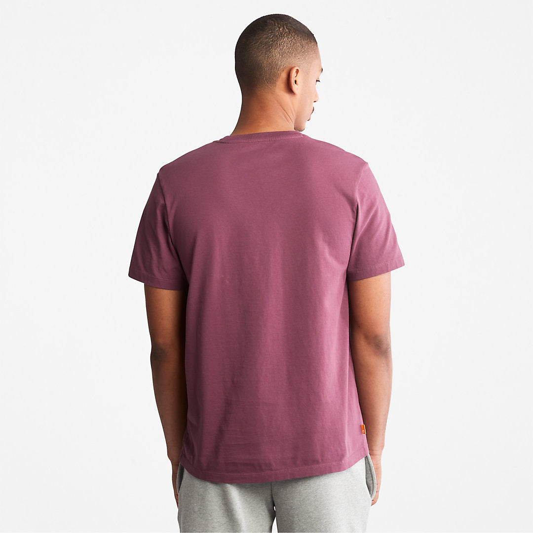 Mens Timberland Kennebec River Logo T-Shirt for Men in Purple