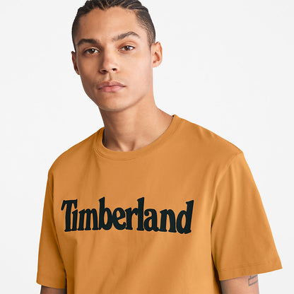 Mens Timberland Kennebec River Logo T-Shirt for Men in Yellow