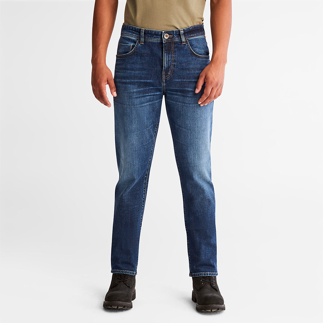 Mens Timberland Squam Lake Stretch Jeans in Blue