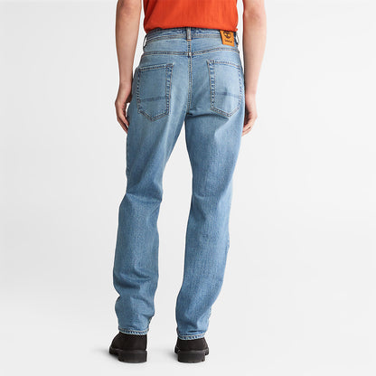 Mens Timberland Squam Lake Stretch Jeans in Light Blue