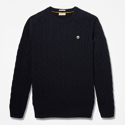 Mens Timberland Phillips Brook Cable-knit Sweater for Men in Navy