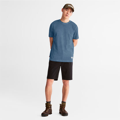 Mens Timberland Lamprey River Garment-Dyed T-Shirt for Men in Navy