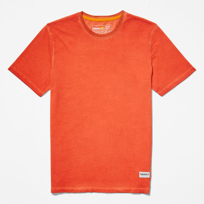 Mens Timberland Lamprey River Garment-Dyed T-Shirt for Men in Orange