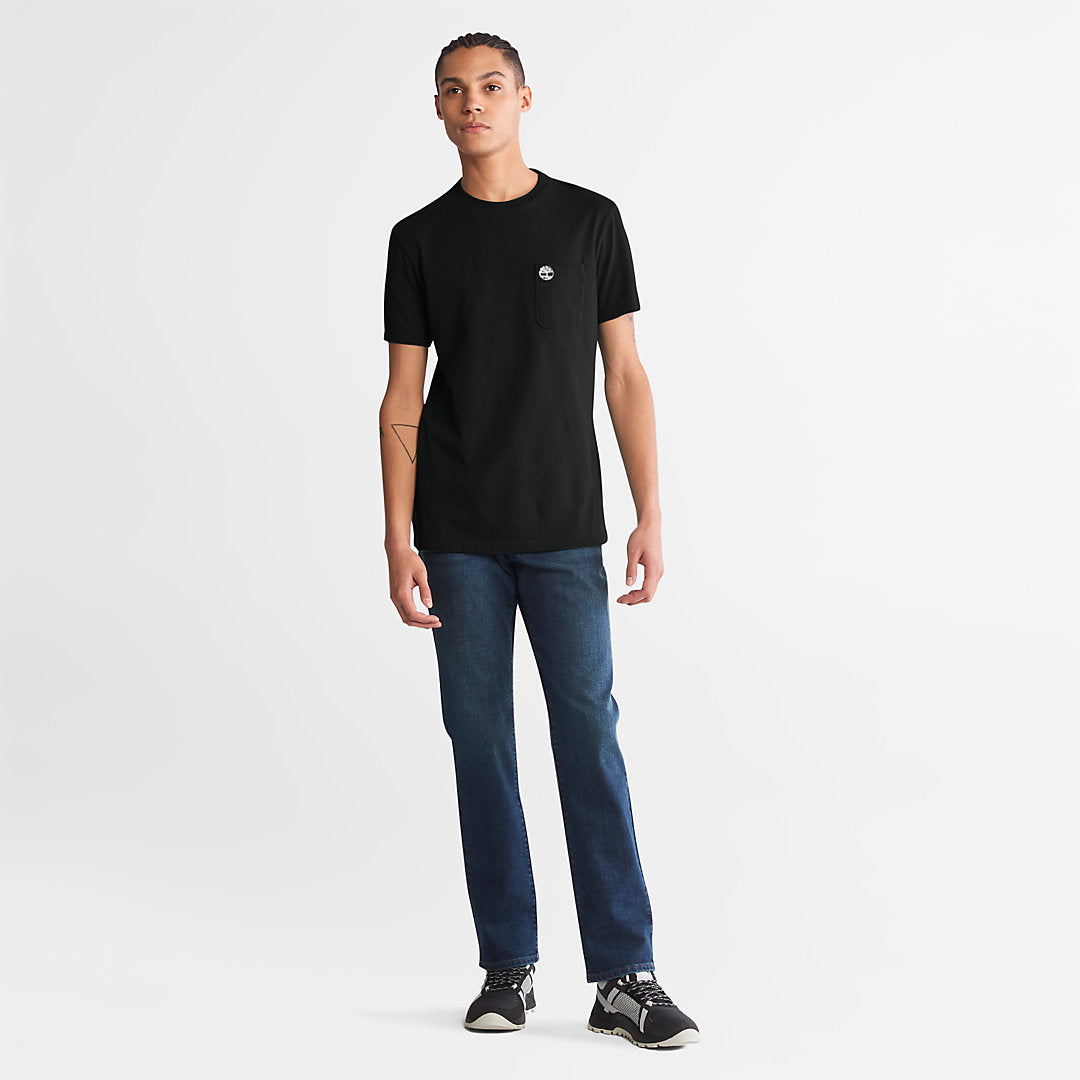 Mens Timberland Dunstan River Pocket T-shirt for Men in Black