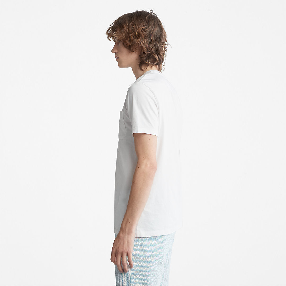 Mens Timberland Dunstan River Pocket T-shirt for Men in White