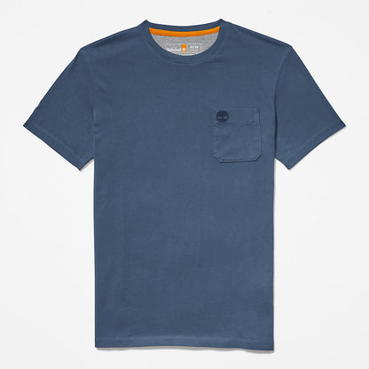 Mens Timberland Dunstan River One-Pocket T-Shirt for Men in Blue