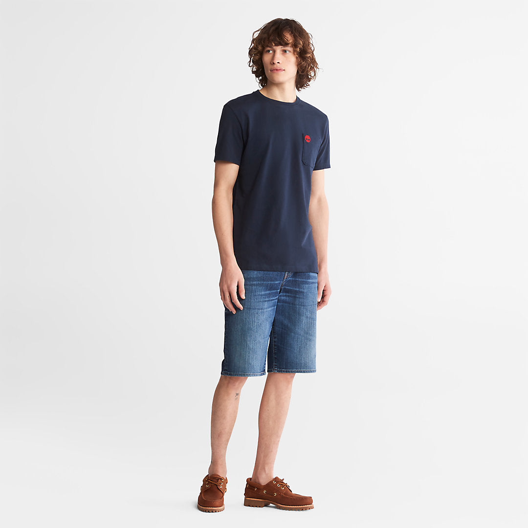 Mens Timberland Dunstan River Pocket T-shirt for Men in Navy