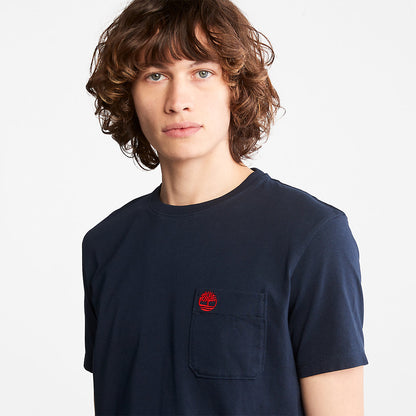 Mens Timberland Dunstan River Pocket T-shirt for Men in Navy