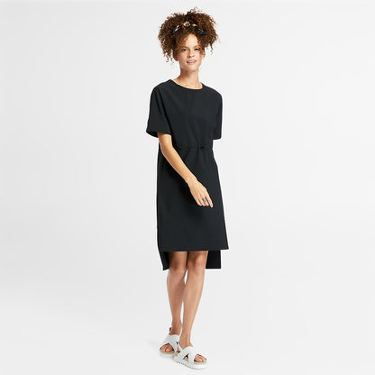 Womens Timberland Drawstring T-Shirt Dress for Women in Black