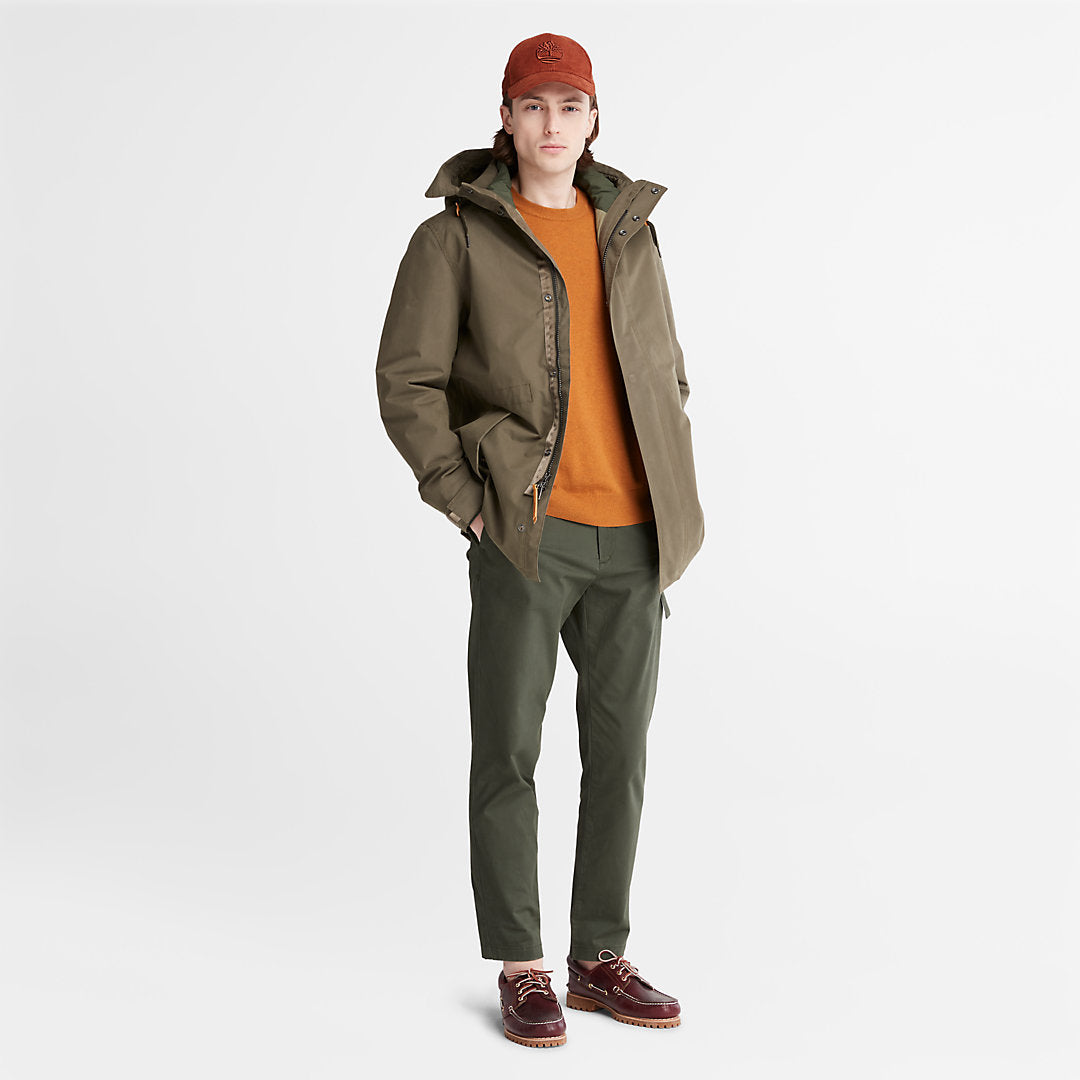 Mens Timberland Snowdon Peak 3-in-1 Waterproof Parka for Men in Green