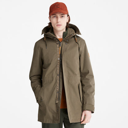 Mens Timberland Snowdon Peak 3-in-1 Waterproof Parka for Men in Green