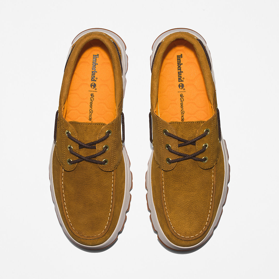 Mens Timberland GreenStride™ TBL® Originals EK+ Moc-toe Boat Shoe for Men in Yellow