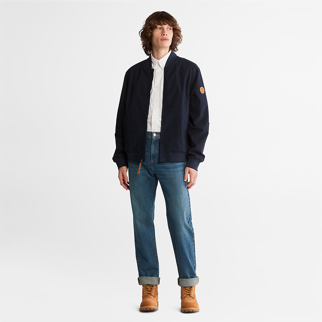 Mens Timberland Outdoor Heritage Bomber Jacket for Men in Navy