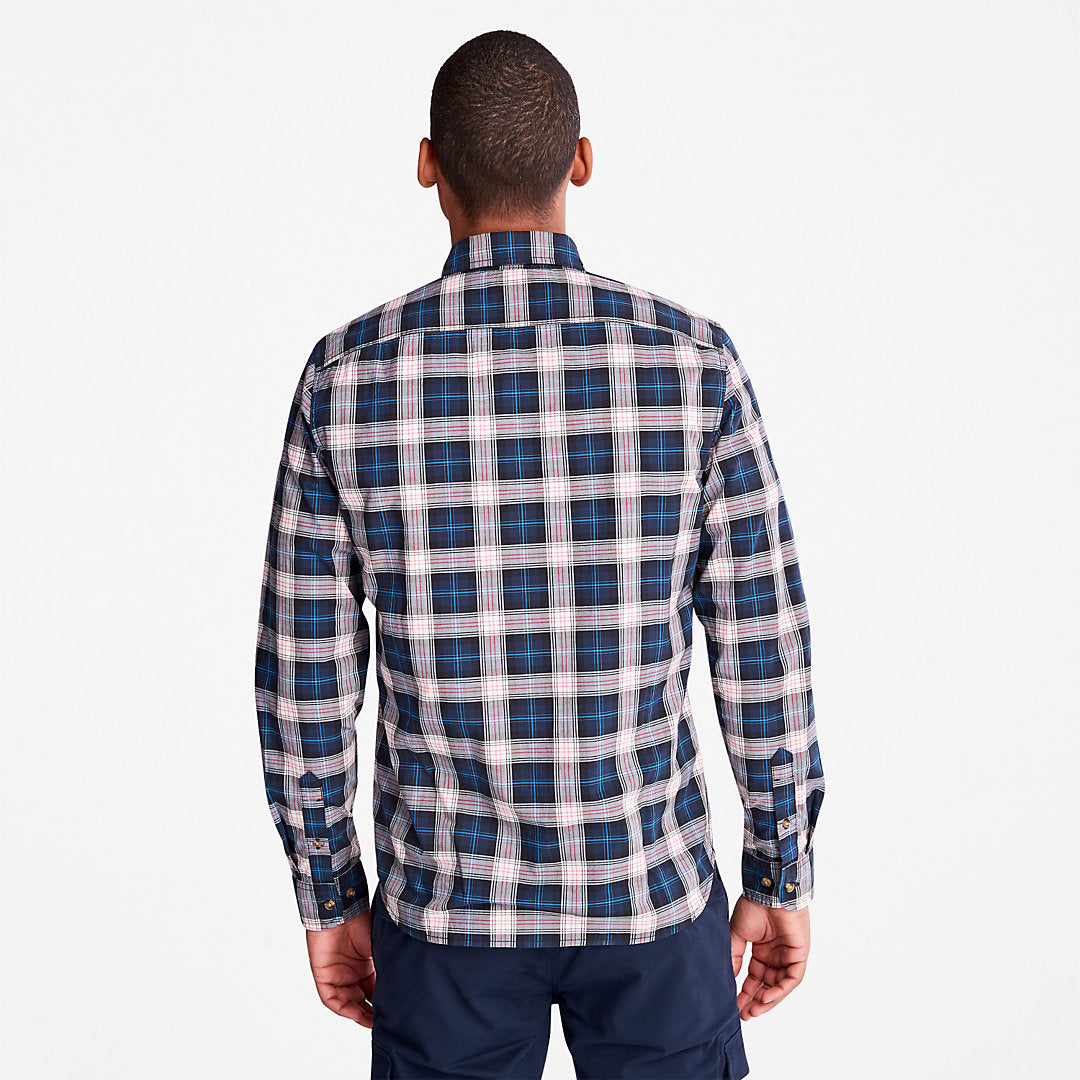 Mens Timberland Eastham River Tartan Shirt for Men in Light Grey