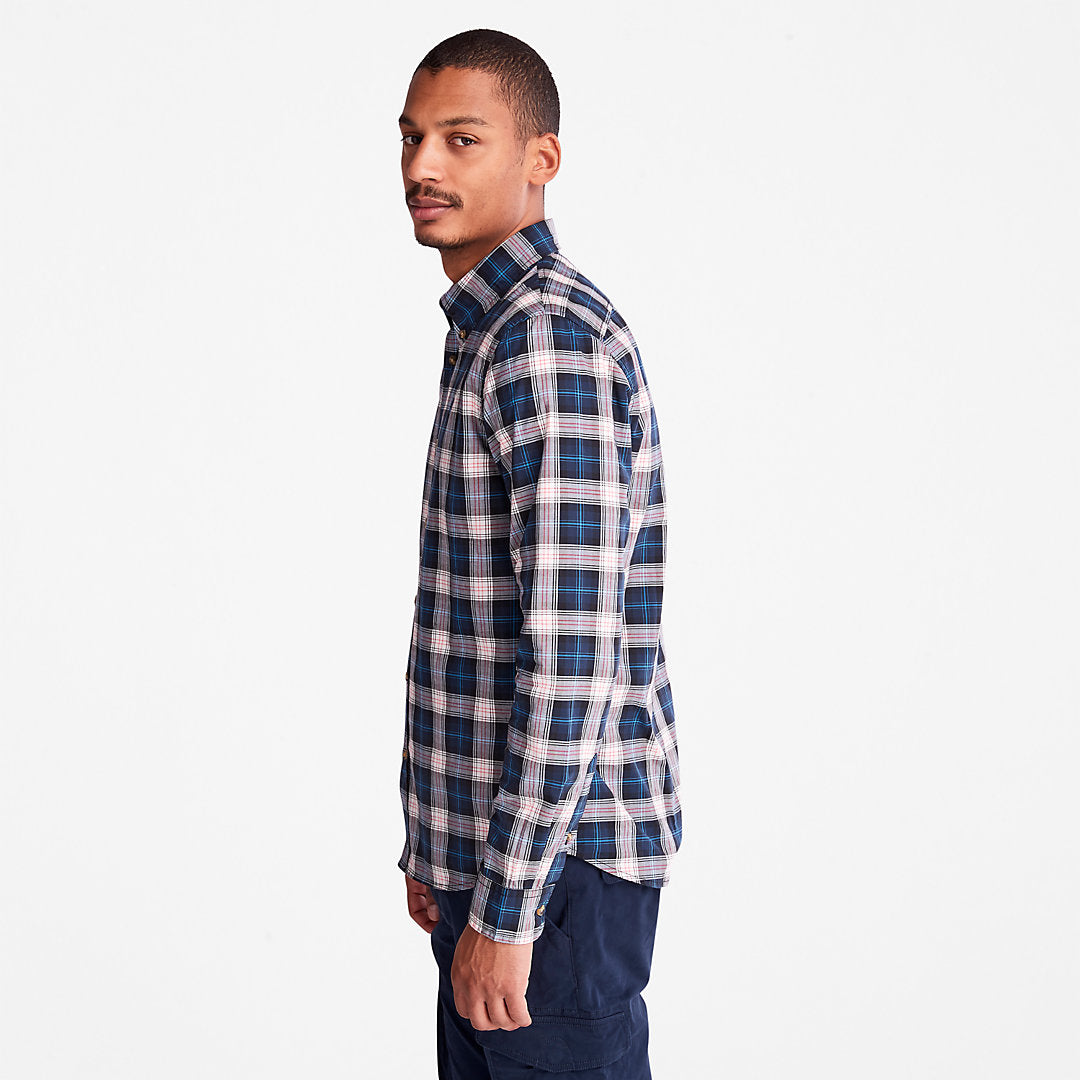Mens Timberland Eastham River Tartan Shirt for Men in Light Grey