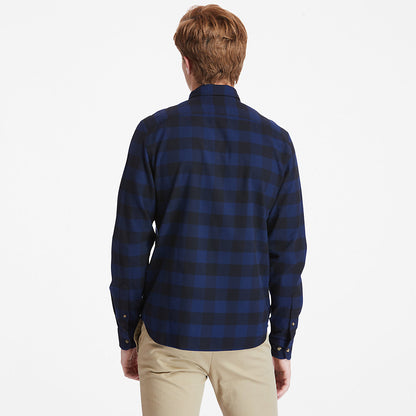 Mens Timberland Mascoma River Check Shirt for Men in Navy