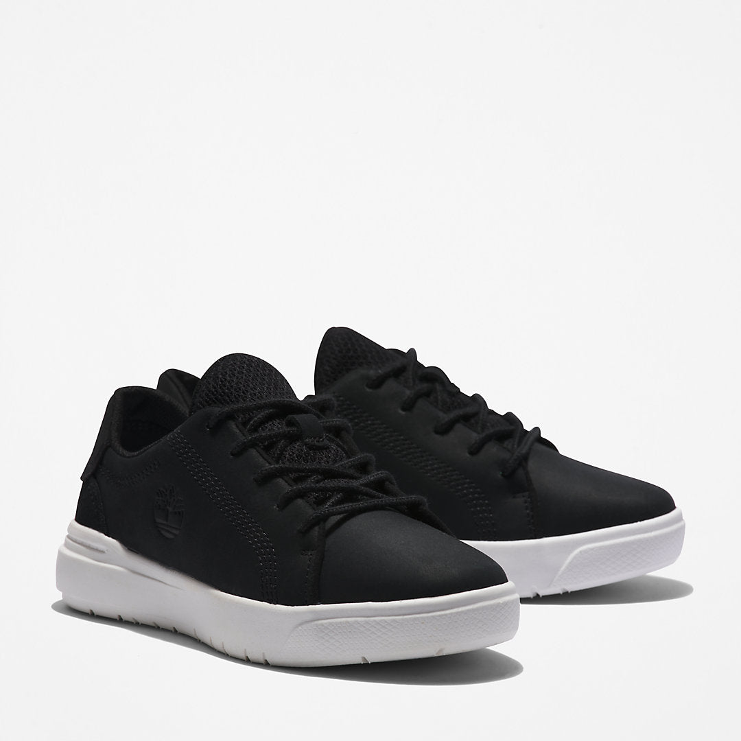 Kids Timberland Seneca Bay Leather Trainer for Kids in Black