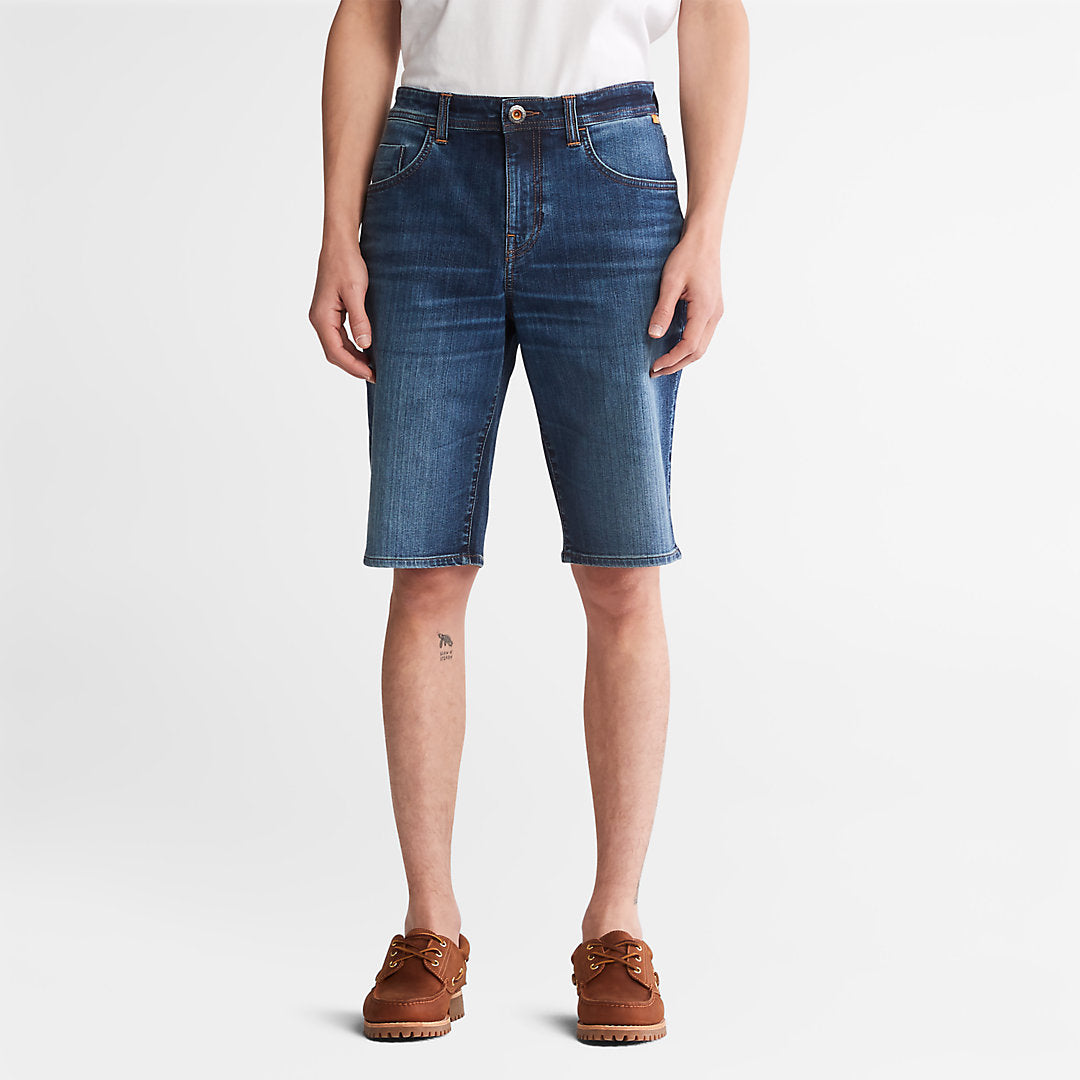 Mens Timberland Canobie Lake Denim Shorts for Men in Indigo