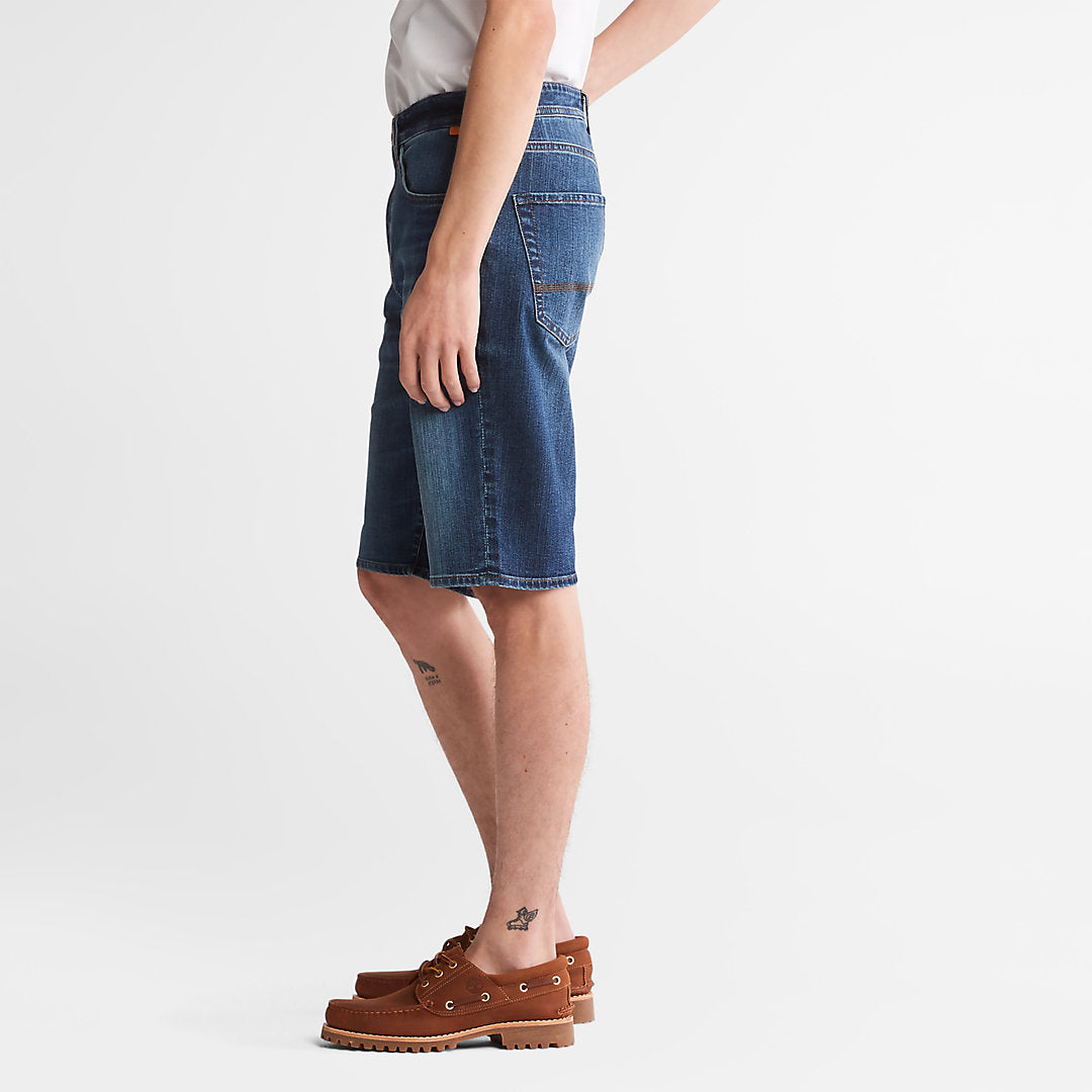 Mens Timberland Canobie Lake Denim Shorts for Men in Indigo