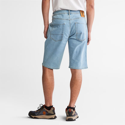 Mens Timberland Canobie Lake Denim Shorts for Men in Blue
