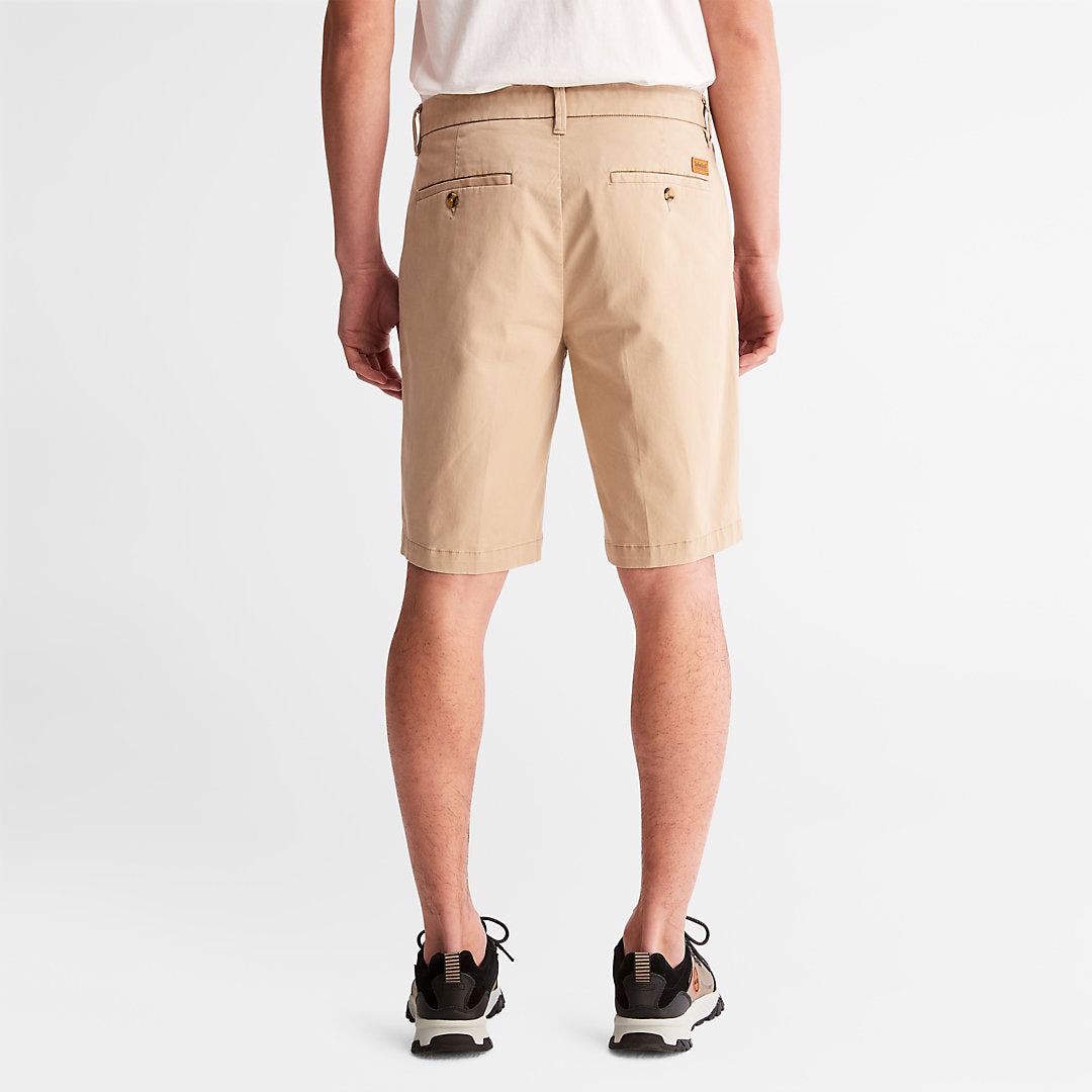 Mens Timberland Squam Lake Stretch Chino Shorts for Men in Beige
