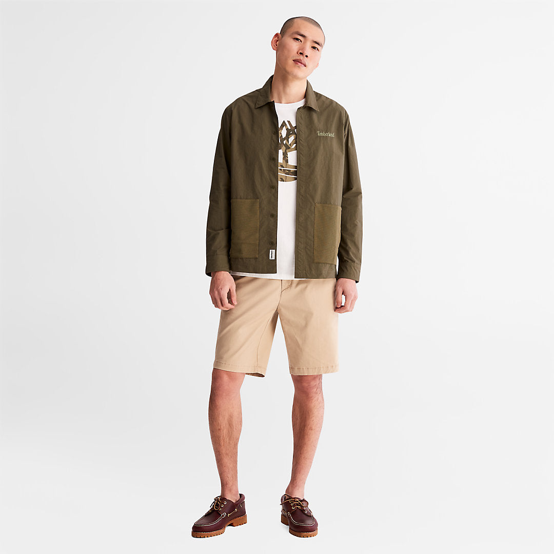 Mens Timberland Squam Lake Stretch Chino Shorts for Men in Beige
