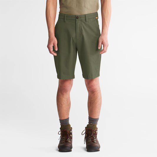 Mens Timberland Squam Lake Stretch Chino Shorts for Men in Green