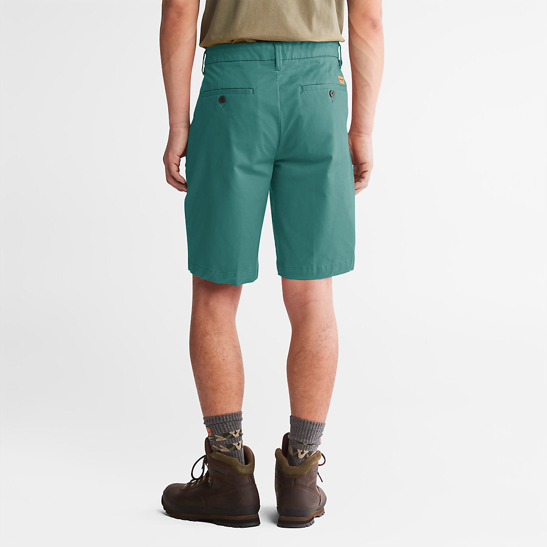 Mens Timberland Squam Lake Stretch Chino Shorts for Men in Green