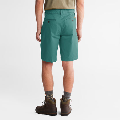 Mens Timberland Squam Lake Stretch Chino Shorts for Men in Green
