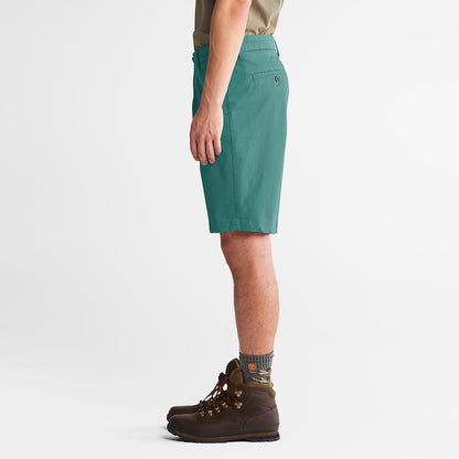 Mens Timberland Squam Lake Stretch Chino Shorts for Men in Green