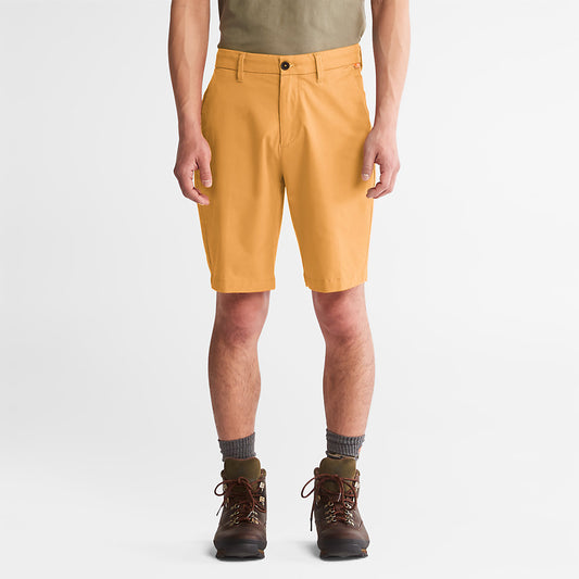 Mens Timberland Squam Lake Stretch Chino Shorts for Men in Orange