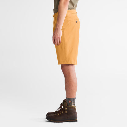 Mens Timberland Squam Lake Stretch Chino Shorts for Men in Orange