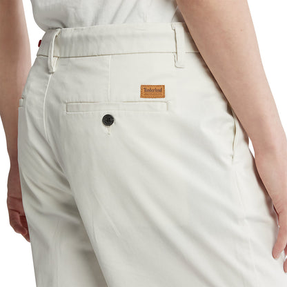 Mens Timberland Squam Lake Stretch Chino Shorts for Men in White