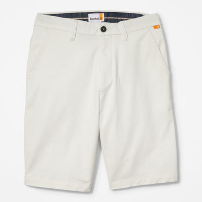 Mens Timberland Squam Lake Stretch Chino Shorts for Men in White